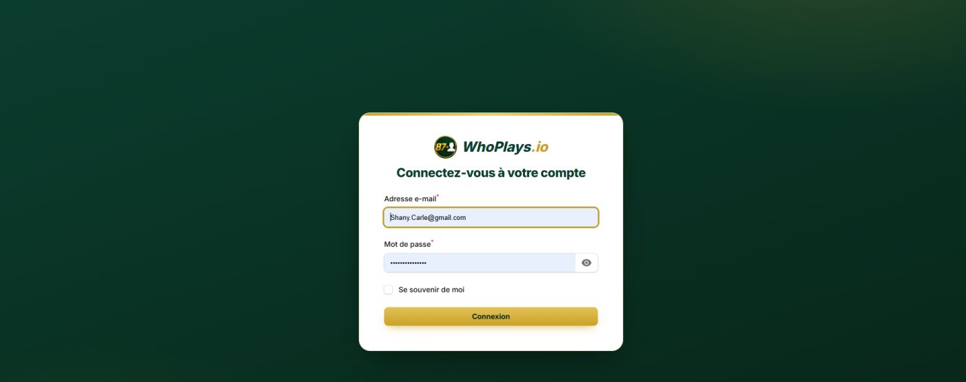 Page de connexion sécurisée du panneau de gestion